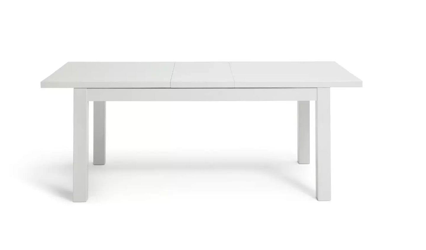 Lyssa Extending 6-8 Seater Dining Table - White (minor mark)